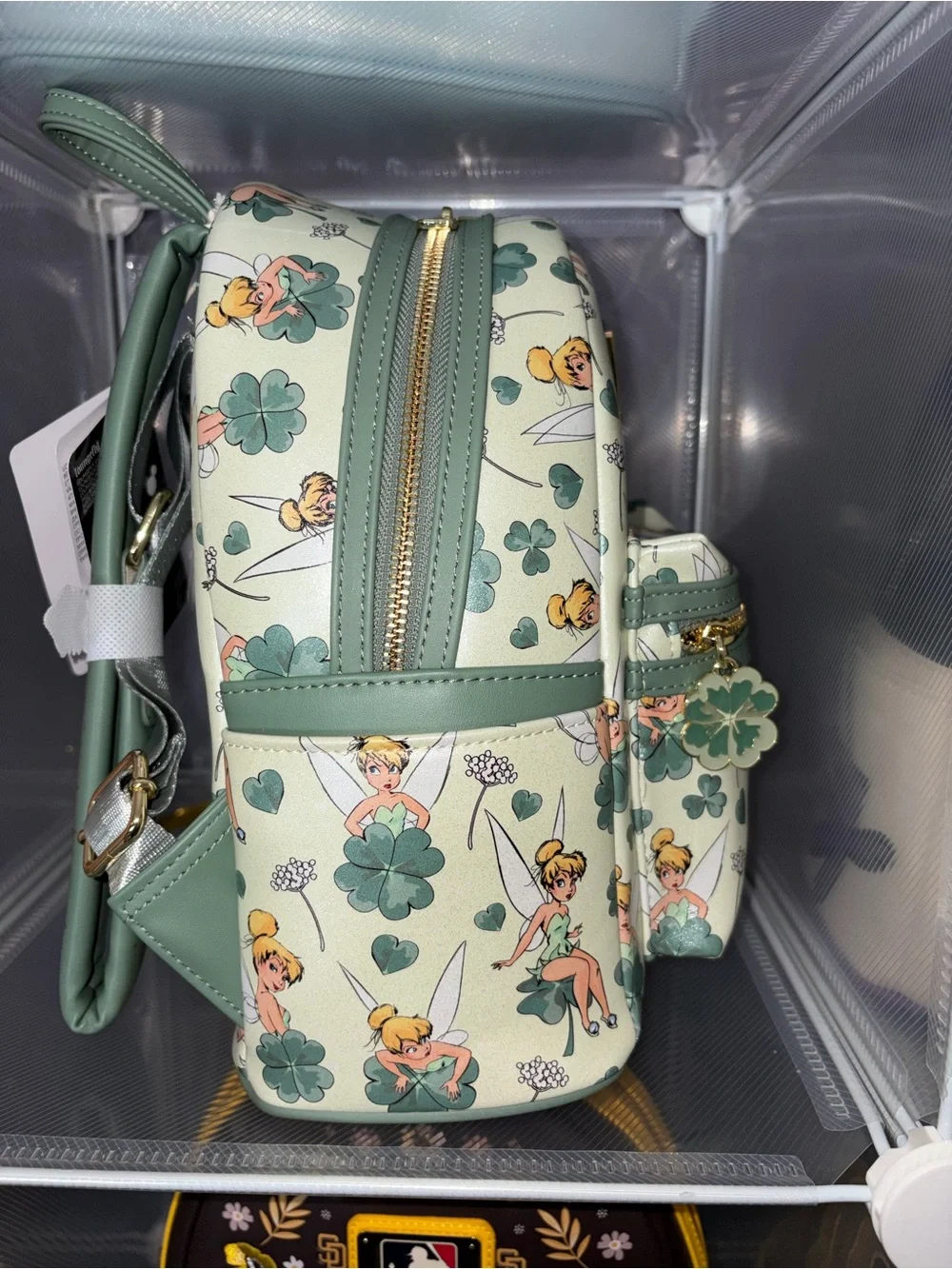 Disney Tinker Bell Mini Backpack in Mint Green and Cream
